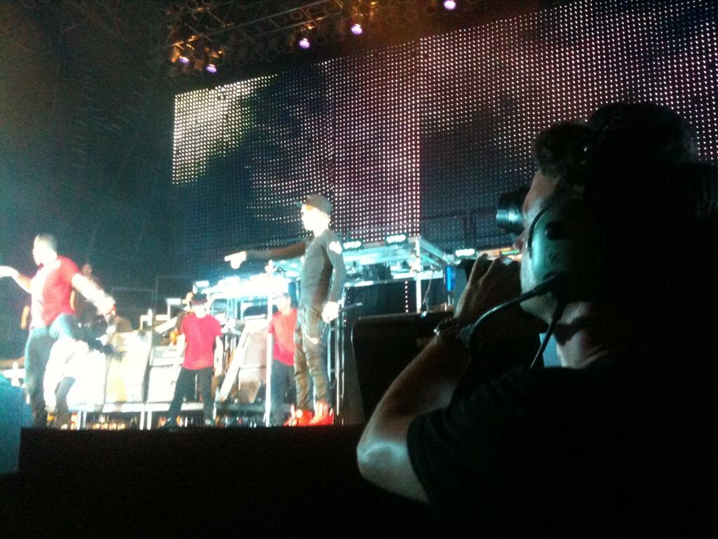 VT video crew Justin Beiber live