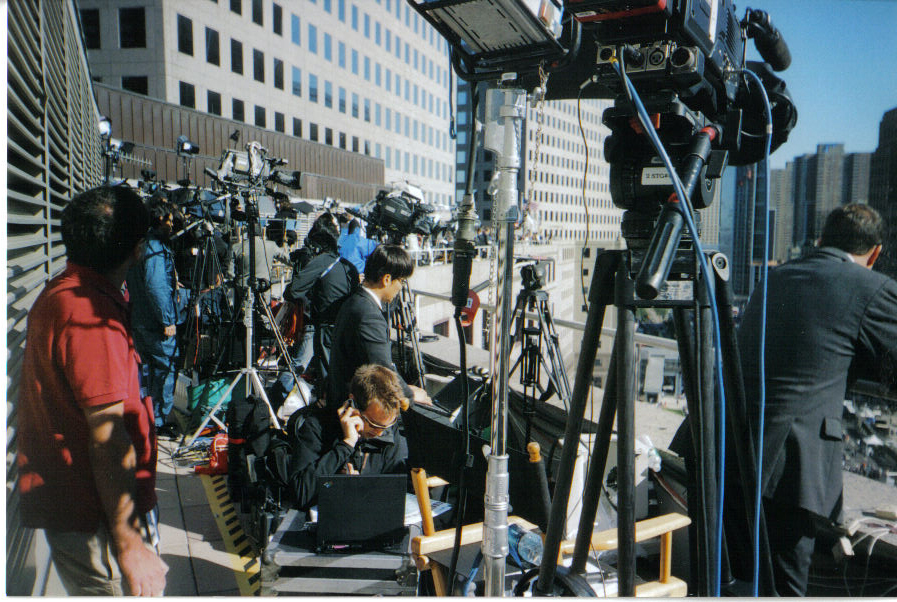 News crew NY 5 year 9/11 coverage